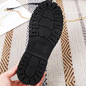 IUY Womens Vintage Oxford Shoes Platform Lace-up Round Toe